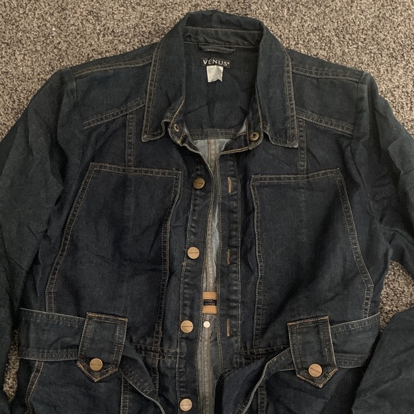 VENUS Dark Blue Jean Jacket - Picture 2 of 6